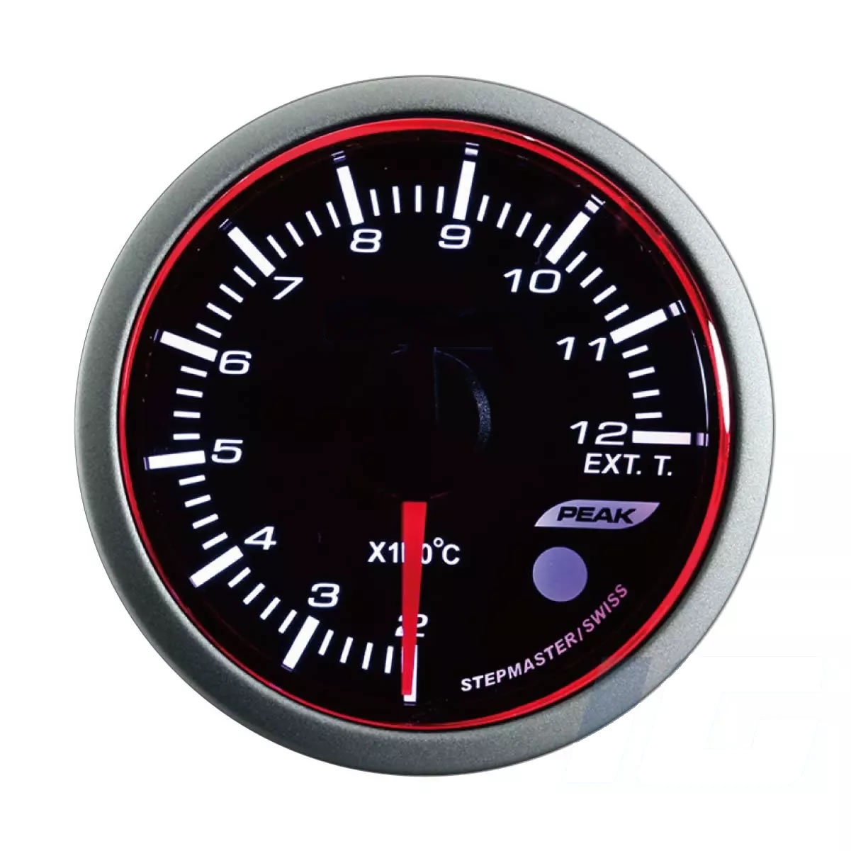 52mm White and Blue and Amber LED Performance Car Gauges - Exhaust Gas Temp Gauge With Sensor and Warning and Peak For Your Sport Racing Car